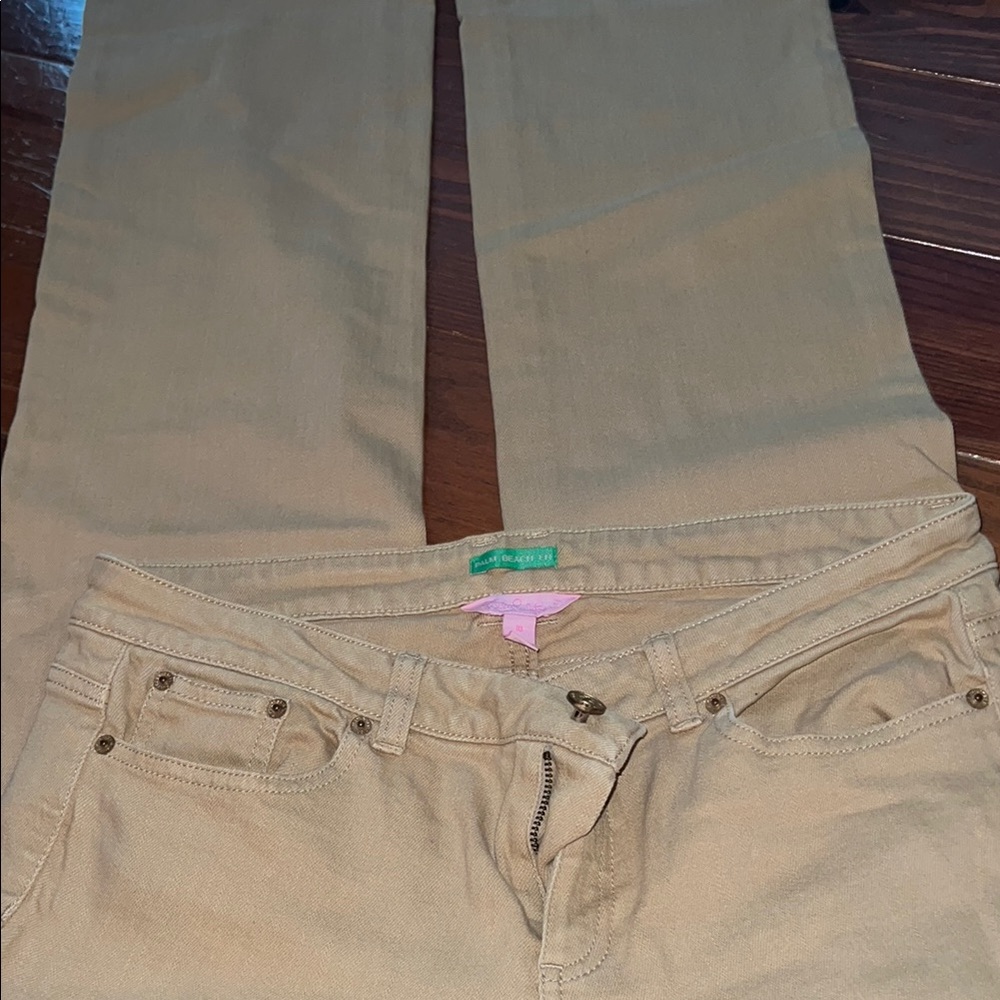 Lilly Pulitzer Tan Straight Leg Jeans